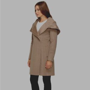 Cole Haan women's wool blend cape zip jacket